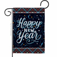 Ornament Collection G192238-BO 13 x 18.5 in. Bring New Year Garden Flag with Winter Double-Si