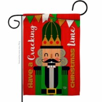 Ornament Collection G192259-BO 13 x 18.5 in. Cracking Christmas Garden Flag with Winter Doubl
