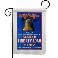 US Brotherhood G183001-BO 13 x 18.5 in. Second Liberty Loan Garden Flag with Armed Forces Ser