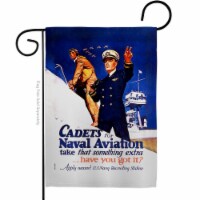 US Brotherhood G183010-BO 13 x 18.5 in. Cadets for Naval Aviation Garden Flag with Armed Forc