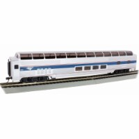Bachmann BAC13001 85 ft. HO Scale Budd Full-Length Dome Pass Car with Lights Silver Series Am