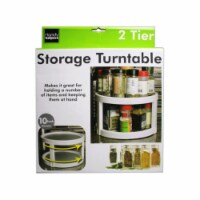 Kole Imports GE602-2 Storage Turntable Organizer, Pack of 2