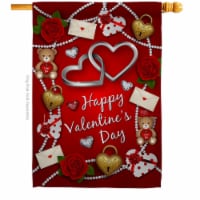 Ornament Collection H190056-BO My Sweet Valentines Double-Sided Garden Decorative House Flag,