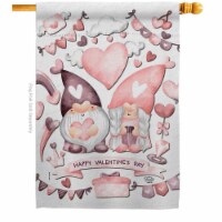 Ornament Collection H190061-BO Fall for Love Gnome Springtime Valentine Double-Sided Garden D