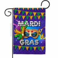 Angeleno Heritage G135347-BO Fat Tuesday Springtime Mardi Gras Double-Sided Decorative Garden