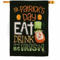 Angeleno Heritage H137315-BO Be Irish Springtime St Patrick Double-Sided Garden Decorative Ho