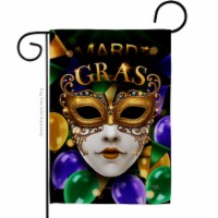 Breeze Decor G120008-BO Fat Tuesday Carnival Springtime Mardi Gras Double-Sided Decorative Ga