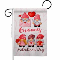 Breeze Decor G120034-BO Valentines Gnome Greeters Springtime Double-Sided Decorative Garden F