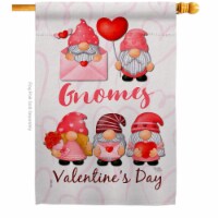 Breeze Decor H120034-BO Valentines Gnome Greeters Springtime Double-Sided Garden Decorative H