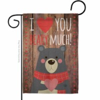 Ornament Collection G191093-BO I Love You Beary Much Springtime Valentine Double-Sided Decora