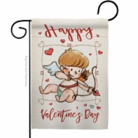 Ornament Collection G191109-BO Happy Valentines Day Cupid Springtime Double-Sided Decorative