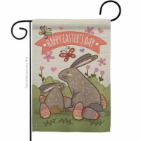 Ornament Collection G192020-BO Happy Easters Day with Colorful Bunny Eggs Springtime Easter D