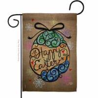 Ornament Collection G192022-BO Colorful Happy Easter Egg Springtime Double-Sided Decorative G