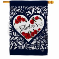Ornament Collection H192152-BO Roses are Love Springtime Valentine Double-Sided Garden Decora