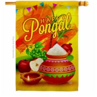 Ornament Collection H192507-BO Happy Pongal Religious Double-Sided Garden Decorative House Fl