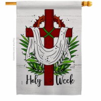 Angeleno Heritage H137446-BO Holy Week Religious Double-Sided Garden Decorative House Flag, M