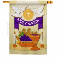 Angeleno Heritage H137449-BO Holy Week Religious Faith Double-Sided House Flag, Multi Color