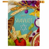 Angeleno Heritage H137533-BO Feast of Weeks Religious Shavuot Double-Sided Garden Decorative