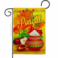 Ornament Collection G192507-BO Happy Pongal Religious Double-Sided Decorative Garden Flag, Mu