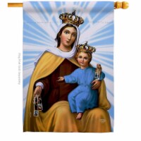 Ornament Collection H192165-BO Our Lady of Mount Carmel Religious Faith Double-Sided Garden D