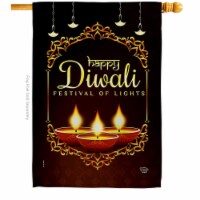 Ornament Collection H192473-BO Celerate Diwali Celebration Double-Sided Garden Decorative Hou