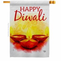 Ornament Collection H192475-BO Diwali Greeting Celebration Double-Sided Garden Decorative Hou