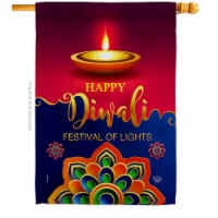 Ornament Collection H192486-BO Deepawali Celebration Diwali Double-Sided Garden Decorative Ho