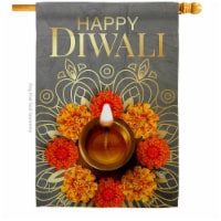 Ornament Collection H192717-BO Festival Diwali Celebration Double-Sided Garden Decorative Hou