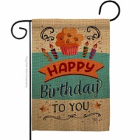 Ornament Collection G192197-BO Birthday to You Celebration Double-Sided Decorative Garden Fla
