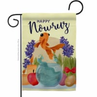 Ornament Collection G192442-BO Happy Nowruz Celebration Double-Sided Decorative Garden Flag,