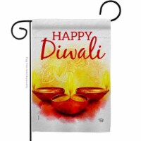 Ornament Collection G192475-BO Diwali Greeting Celebration Double-Sided Decorative Garden Fla