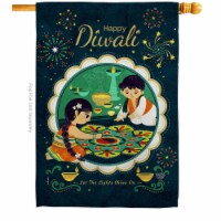 Ornament Collection H190001-BO Diwali Shine On Celebration Double-Sided Garden Decorative Hou