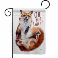 Angeleno Heritage G135561-BO Fox Sake Animals Wildlife 13 x 18.5 in. Double-Sided Decorative