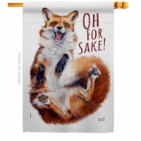 Angeleno Heritage H137561-BO Fox Sake Animals Wildlife 28 x 40 in. Double-Sided Decorative Ve
