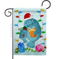 Breeze Decor G157075-BO Manatees Christmas Animals Sea Creature 13 x 18.5 in. Double-Sided De