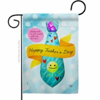 Ornament Collection G192615-BO Happy Daddy Day Family Father 13 x 18.5 in. Double-Sided Decor