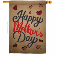 Ornament Collection H192031-BO Happy Mothers Day Family Mother 28 x 40 in. Double-Sided Decor