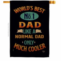 Ornament Collection H192187-BO Cooler Dad Family Father Day 28 x 40 in. Double-Sided Decorati