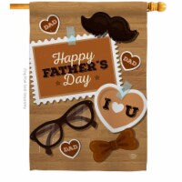 Ornament Collection H192188-BO Love You Father Family Day 28 x 40 in. Double-Sided Decorative