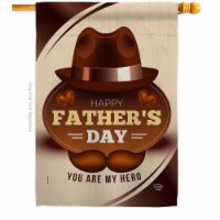 Ornament Collection H192365-BO You Are My Hero Family Father Day 28 x 40 in. Double-Sided Dec