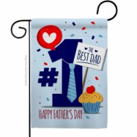 Angeleno Heritage G135152-BO Number 1 Dad Family Father Day 13 x 18.5 in. Double-Sided Decora