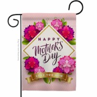 Angeleno Heritage G135508-BO Pink Mother Day Family 13 x 18.5 in. Double-Sided Decorative Ver