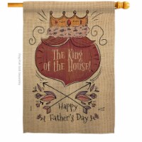 Angeleno Heritage H137125-BO The King of Family Father Day 28 x 40 in. Double-Sided Decorativ