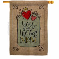 Angeleno Heritage H137162-BO The Best Mom Family Mother Day 28 x 40 in. Double-Sided Decorati