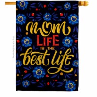Angeleno Heritage H137476-BO Mom Life Family Mother Day 28 x 40 in. Double-Sided Decorative V