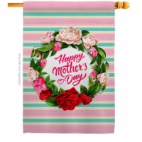 Ornament Collection H192518-BO Roses Mother Day Family 28 x 40 in. Double-Sided Decorative Ve