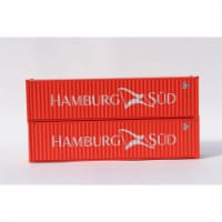 Jacksonville Terminal JTC405186 N Scale Hamburg Sud 40 High Cube Containers, Pack of 2