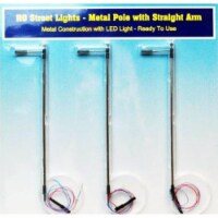Rock Island Hobby RIH012101 HO Scale Street Lights Pole with Single Straight Arms