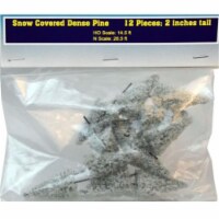 Rock Island Hobby RIH024201 2 in. Snow Pine Trees, 12 Piece