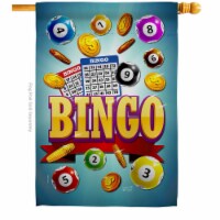 Angeleno Heritage H137088-BO 28 x 40 in. Bingo Win Night Interests Game Double-Sided Decorati